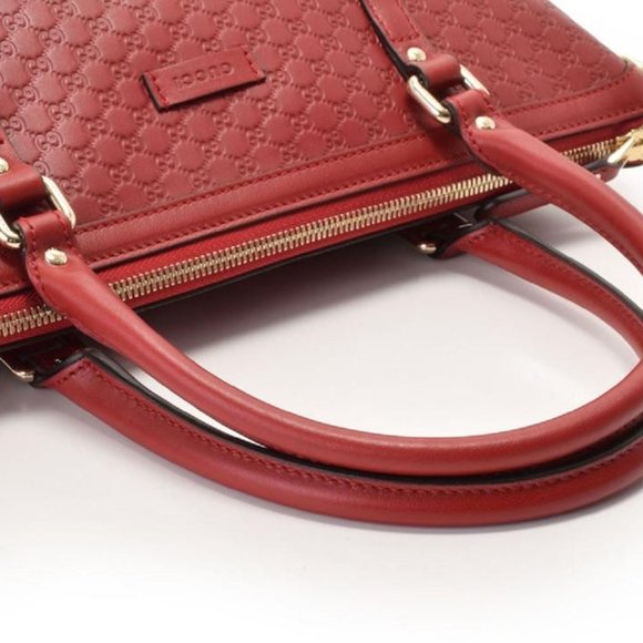 Gucci Microguccissima Convertible Tote in Red NEW WIH DUSTBAG - Picture 3 of 5